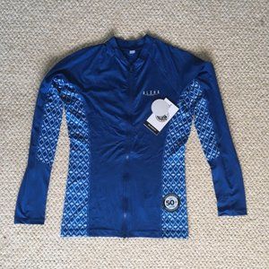 NWT Rip Curl Long Sleeve Front Zip UPF 50+ NAV